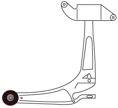 FRAP lengőkar, kerékfelfüggesztés - F3295 - TothCarparts