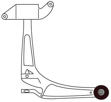 FRAP lengőkar, kerékfelfüggesztés - F3296 - TothCarparts