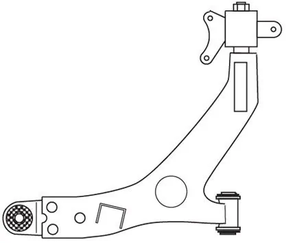 FRAP lengőkar, kerékfelfüggesztés - F3343 - TothCarparts