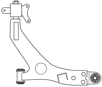 FRAP lengőkar, kerékfelfüggesztés - F3344 - TothCarparts
