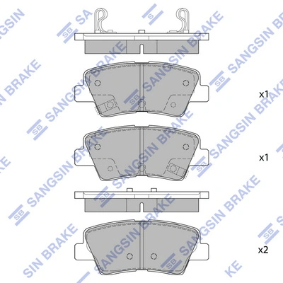 Hi-Q fékbetétkészlet, tárcsafék - SP1401(SD) - TothCarparts