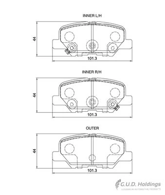Safeline fékbetétkészlet, tárcsafék - D4142 - TothCarparts