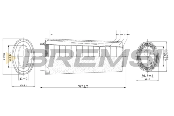 BREMSI légszűrő - FA0124 - TothCarparts