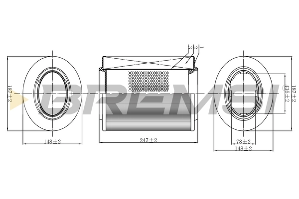 BREMSI légszűrő - FA0526 - TothCarparts