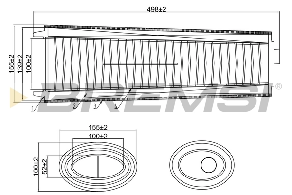 BREMSI légszűrő - FA0646 - TothCarparts