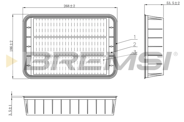 BREMSI légszűrő - FA1196 - TothCarparts