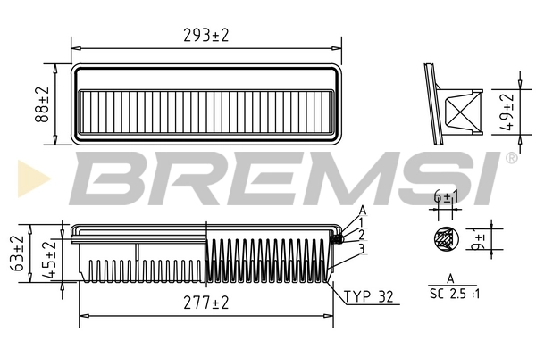 BREMSI légszűrő - FA1218 - TothCarparts