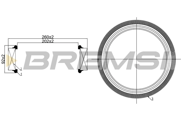 BREMSI légszűrő - FA1259 - TothCarparts