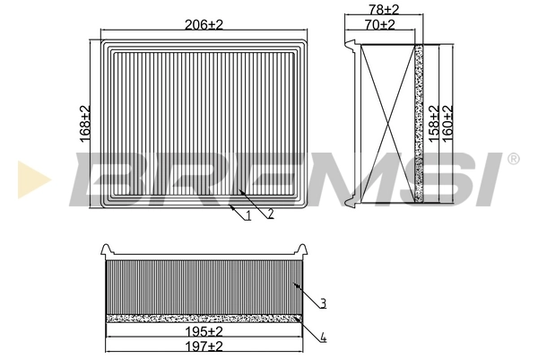 BREMSI légszűrő - FA1263 - TothCarparts