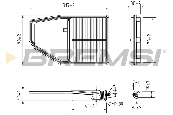 BREMSI légszűrő - FA1689 - TothCarparts