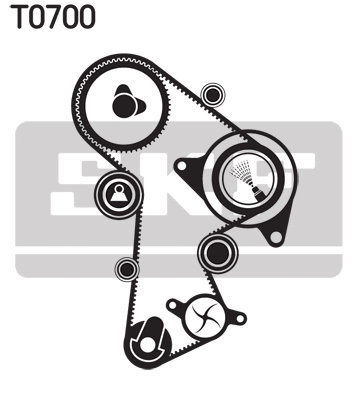 SKF Vízpumpa + fogasszíj készlet - VKMC 11000 - TothCarparts