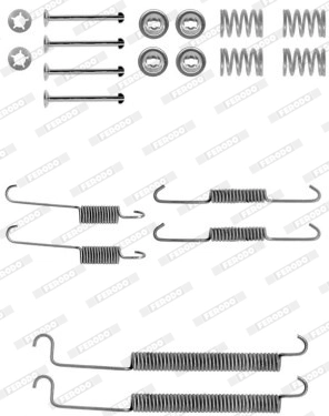 FERODO tartozékkészlet, fékpofa - FBA205 - TothCarparts