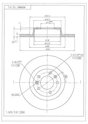 FI.BA féktárcsa - FBD420 - TothCarparts