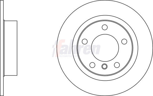 Fahren féktárcsa - FBD6749 - TothCarparts
