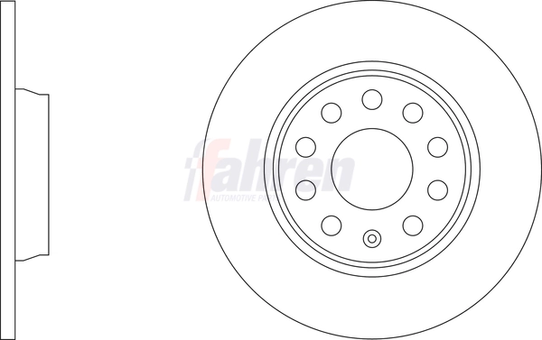 Fahren féktárcsa - FBD7136 - TothCarparts