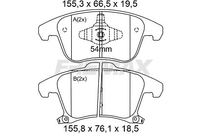 FREMAX fékbetétkészlet, tárcsafék - FBP-0001 - TothCarparts