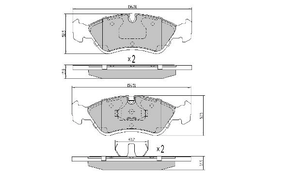 FREMAX fékbetétkészlet, tárcsafék - FBP-0731 - TothCarparts