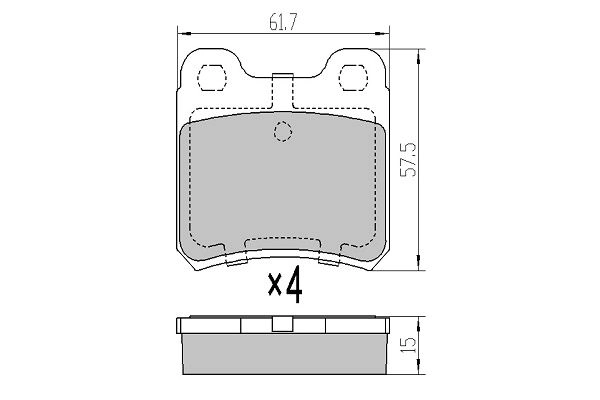 FREMAX fékbetétkészlet, tárcsafék - FBP-0732 - TothCarparts