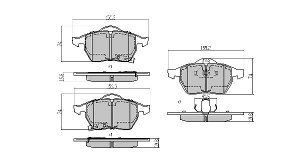 FREMAX fékbetétkészlet, tárcsafék - FBP-0998 - TothCarparts