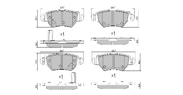FREMAX fékbetétkészlet, tárcsafék - FBP-1082 - TothCarparts
