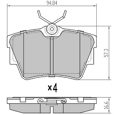 FREMAX fékbetétkészlet, tárcsafék - FBP-1152 - TothCarparts