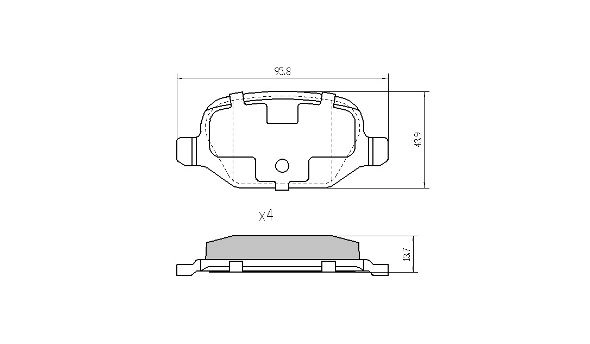 FREMAX fékbetétkészlet, tárcsafék - FBP-1154 - TothCarparts