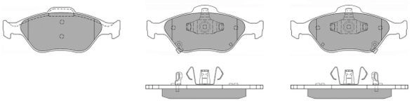 FREMAX fékbetétkészlet, tárcsafék - FBP-1160 - TothCarparts