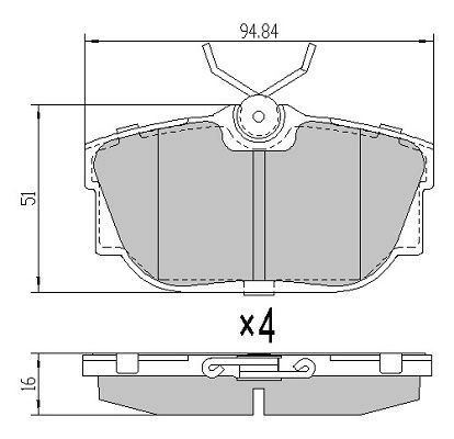 FREMAX fékbetétkészlet, tárcsafék - FBP-1162 - TothCarparts
