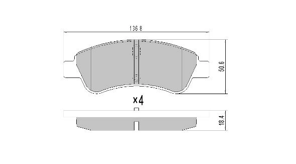 FREMAX fékbetétkészlet, tárcsafék - FBP-1212 - TothCarparts