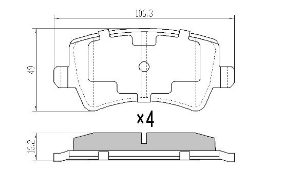 FREMAX fékbetétkészlet, tárcsafék - FBP-1497 - TothCarparts