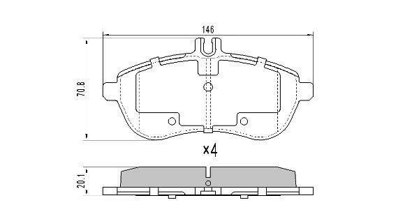 FREMAX fékbetétkészlet, tárcsafék - FBP-1571 - TothCarparts