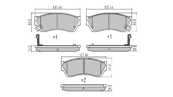 FREMAX fékbetétkészlet, tárcsafék - FBP-1590 - TothCarparts