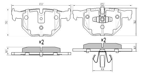 FREMAX fékbetétkészlet, tárcsafék - FBP-1624 - TothCarparts