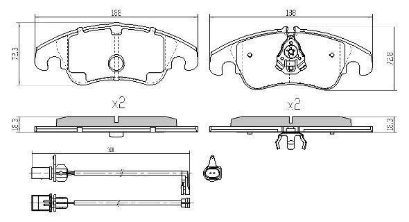 FREMAX fékbetétkészlet, tárcsafék - FBP-1643 - TothCarparts