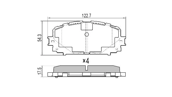 FREMAX fékbetétkészlet, tárcsafék - FBP-1708 - TothCarparts