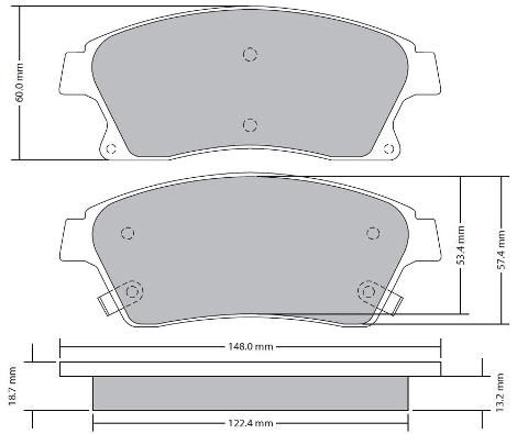 FREMAX fékbetétkészlet, tárcsafék - FBP-1724 - TothCarparts