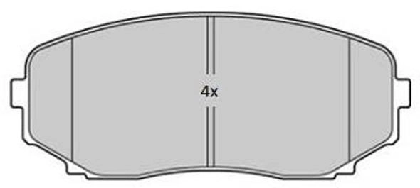 FREMAX fékbetétkészlet, tárcsafék - FBP-1841 - TothCarparts