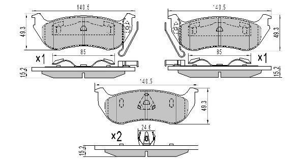 FREMAX fékbetétkészlet, tárcsafék - FBP-1905 - TothCarparts