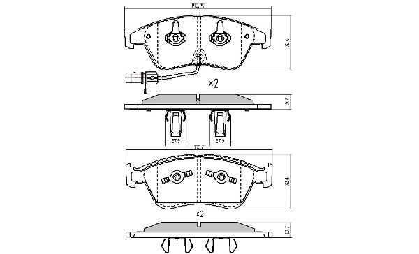 FREMAX fékbetétkészlet, tárcsafék - FBP-1922 - TothCarparts