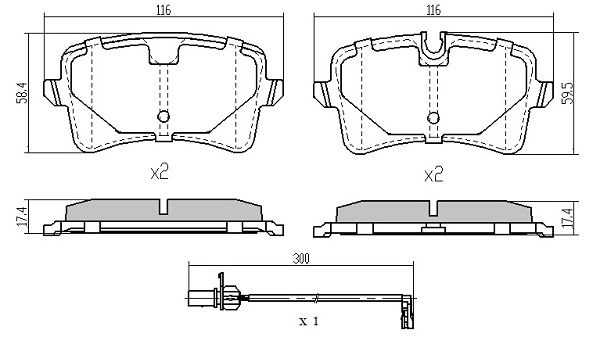 FREMAX fékbetétkészlet, tárcsafék - FBP-1940 - TothCarparts