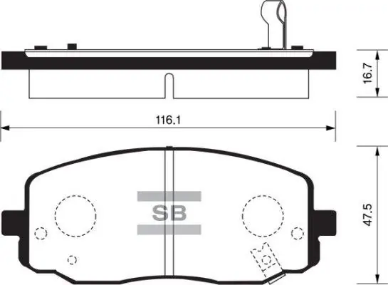 FI.BA fékbetétkészlet, tárcsafék - FBP1172 - TothCarparts