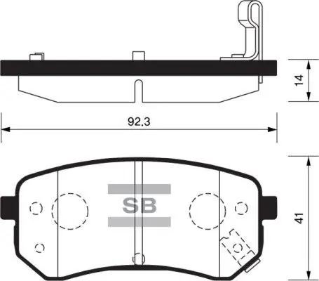 FI.BA fékbetétkészlet, tárcsafék - FBP1189 - TothCarparts