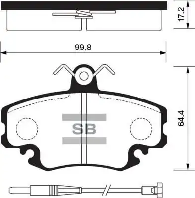 FI.BA fékbetétkészlet, tárcsafék - FBP1243 - TothCarparts