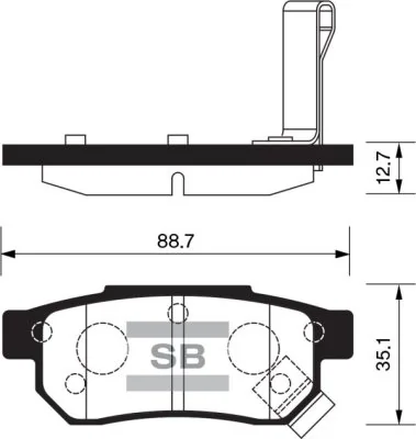 FI.BA fékbetétkészlet, tárcsafék - FBP1265 - TothCarparts