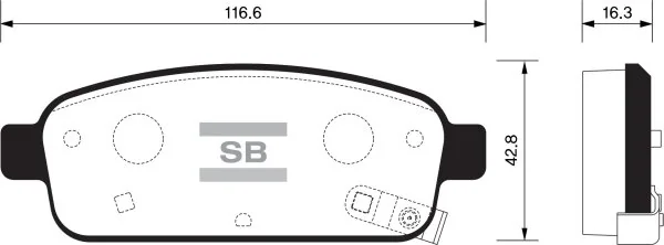 FI.BA fékbetétkészlet, tárcsafék - FBP1363 - TothCarparts