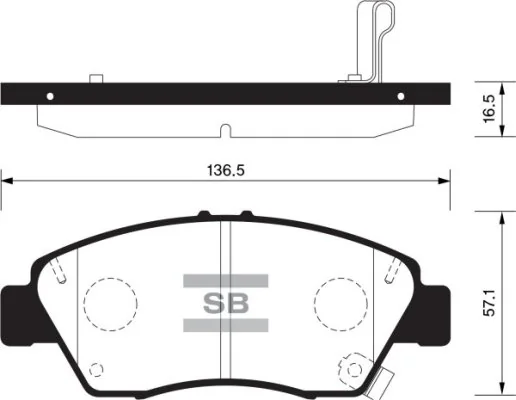 FI.BA fékbetétkészlet, tárcsafék - FBP1435 - TothCarparts