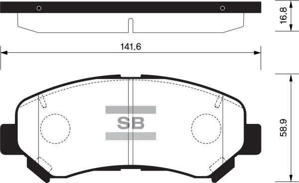 FI.BA fékbetétkészlet, tárcsafék - FBP1451 - TothCarparts