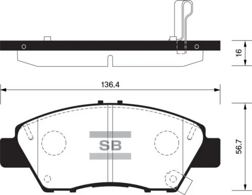 FI.BA fékbetétkészlet, tárcsafék - FBP1463 - TothCarparts