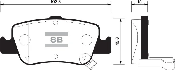 FI.BA fékbetétkészlet, tárcsafék - FBP1501 - TothCarparts