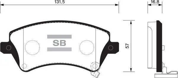 FI.BA fékbetétkészlet, tárcsafék - FBP1502 - TothCarparts